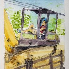 Taking a Load Off. Esboçado, e Pintura em aquarela projeto de CJ Elliott - 26.04.2021