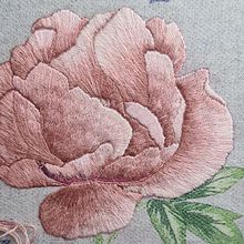 Thread painted peony.. Embroider project by Laura - 05.03.2021