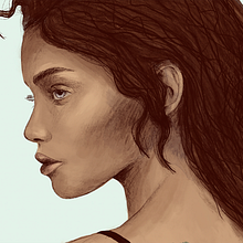 My project in Illustrated Portraits with Procreate course. Un progetto di Illustrazione digitale di Marie Amann - 03.05.2021