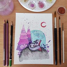 Mi Proyecto del curso: Técnicas de ilustración con acuarela y gouache. Un progetto di Illustrazione tradizionale di Azahara Tárraga Medel - 03.05.2021