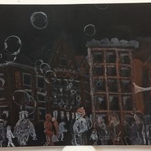 Windy days in Amsterdam. Drawing, Sketching, and Watercolor Painting project by wboot - 05.03.2021