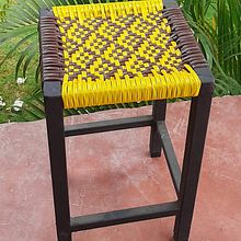 Mi Proyecto del curso: Introducción al tejido en cordón de PVC . Un progetto di Artigianato, Design e creazione di mobili e DIY di Claudia Andrade - 03.05.2021