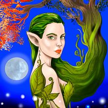 Il mio progetto del corso: Ritratti digitali fantastici con Photoshop. Traditional illustration project by l_vera - 04.30.2021