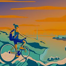 Mi Proyecto del curso: Ilustración vectorial dinámica: color y composición. Digital Drawing, Graphic Design, Vector Illustration, L, and scape Architecture project by Victor Mendoza - 05.03.2021
