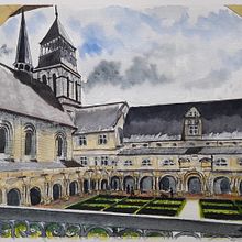 Mon projet du cours : Dessin architectural à l’aquarelle et à l’encre. Painting project by elianeaubry44 - 05.04.2021
