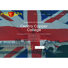 https://coppercollege.es/. Web Design, and Web Development project by Pedro Martinez Anger - 08.20.2020