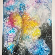 Mon projet du cours : Techniques modernes d’aquarelle. Pintura em aquarela projeto de Nadege Pesse - 04.05.2021