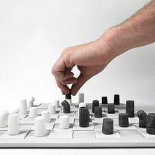 3 concrete projects: lamp, chess game and clock. Design & Interior Design project by Jonas Gheysens - 05.04.2021