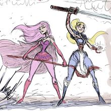 Creando “Ink Warriors”. Animation, Fine Arts, Comic, Drawing, Design, Script, Traditional illustration, Sketchbook, Stor, board, and Video Games project by Freddy Navarro - 05.04.2021