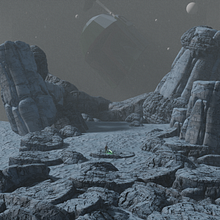 Mi Proyecto del curso: Ilustración fantástica 3D con Blender - Hoth concept art 3D. Design, 3D, Multimedia, Set Design, 3D Modeling, and Concept Art project by Elias Saavedra - 05.01.2021
