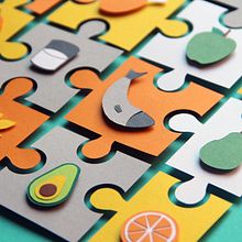 Comer bien en familia. Editorial Illustration, Traditional illustration, and Paper Craft project by Beatriz Costo - 05.05.2021