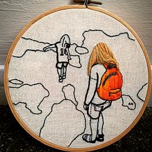 My project in Hair Embroidery Stitching Techniques course. Un proyecto de Diseño, Artesanía, Diseño gráfico, Creatividad y Bordado de Anna Hamer - 01.05.2021