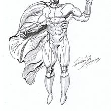 Mi Proyecto del curso: Ilustración para cómics: anatomía de un superhéroe. Traditional illustration, Character Design, Comic, Pencil Drawing, and Figure Drawing project by Sebastian Vieyra - 05.31.2021
