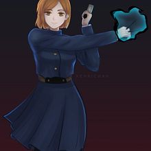 Nobara - Jujutsu Kaisen. Un proyecto de Ilustración tradicional de Richanne Charms Jacinto - 14.04.2021