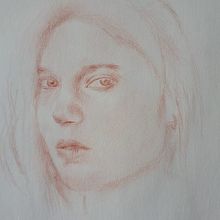 After Lea Seydoux, study. Drawing project by Adrian Lupu - 05.06.2021