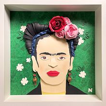 FRIDA KAHLO I. Street Art, Traditional illustration, and Paper Craft project by Noelia Barreda - 05.06.2021