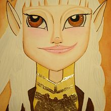 Kira | The Dark Crystal. Ilustração tradicional, Pintura em aquarela, Desenho a lápis, Colagem e Ilustração com tinta projeto de Silvia Villanueva Olivo - 05.05.2021