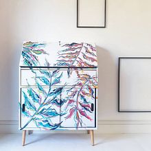 Tropical Stem Bureau. Traditional illustration, Fine Arts, Furniture Design, Making, Upc, cling, Graphic Design & Interior Design project by Chloe Kempster - 05.07.2021