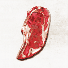 Carne cruda. Projekt z dziedziny Grafika ed, torska, Ilustracja w, dawnicza, Trad, c, jna ilustracja, Ilustracja c i frowa użytkownika Sandra de Miguel - 07.05.2021