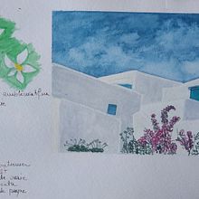 Mon projet du cours : Carnet de voyage à l’aquarelle. Traditional illustration project by christiane barré - 05.07.2021