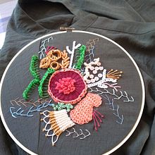 Mi Proyecto del curso: Técnicas avanzadas de bordado: puntadas y composiciones con volumen. Embroider, and Costume Design project by Karen Jimenez - 05.01.2021