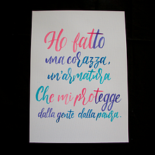 Mi Proyecto del curso: Caligrafía itálica con brush pen. Lettering project by Diana C Vargas G - 05.08.2021