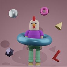Mi Proyecto del curso: Diseño de personajes en Cinema 4D: del boceto a la impresión 3D Ein Projekt aus dem Bereich 3D von Letícia - 08.05.2021