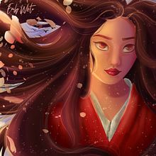 Mulan Fanart. Drawing, Digital Drawing, Traditional illustration, Digital Illustration, and Digital Painting project by Emily White - 05.07.2021