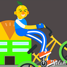 Yelah Fresh Biker🍋. Un progetto di Motion graphics, Animazione e Graphic design di Davide Cruciani - 09.05.2021