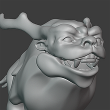 3D Kirin. 3D, 3D Character Design, and 3D Modeling project by virburn - 05.09.2021