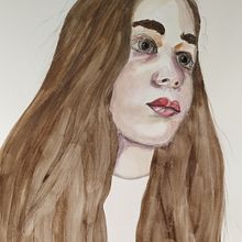 My project in Watercolor Portrait from a Photo course. Traditional illustration, Watercolor Painting, and Portrait Drawing project by Sofia Vita - 05.09.2021