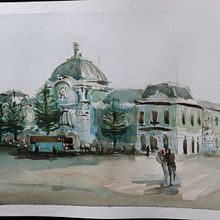 Missione Ibo Island - Mozambique. Pintura em aquarela, Esboçado, Desenho, Ilustração arquitetônica, Sketchbook e Ilustração com tinta projeto de Marcos Nunez - 10.05.2021