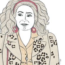 Cinemanía. Catherine Deneuve.. Traditional illustration project by Olalla Ruiz - 05.01.2021