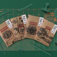 “Cuadernos de Frasco de Paisaje”, de Ediciones Moñohecho. Editorial Design, Traditional illustration, and Art Direction project by Claudio Mena - 05.10.2021