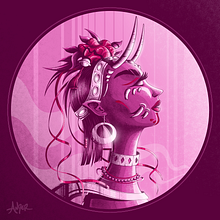 OniiGirl. Un progetto di Illustrazione tradizionale e Pittura digitale di Ander Parra - 22.01.2021