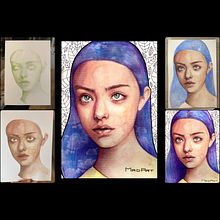 Il mio progetto del corso: Ritratto illustrato ad acquerello. Traditional illustration project by Maddalena Dodi - 05.05.2021