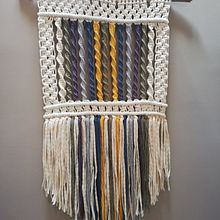 Mi Proyecto del curso: Introducción al macramé: creación de un tapiz decorativo. Macramé project by mvilches81 - 05.12.2021