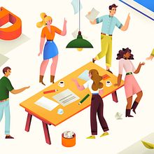 Le Matin Dimanche T.V Spot. Een project van Traditionele illustratie,  Reclame, Animatie, Redactionele illustratie, Motion Graphics, Ontwerp van personages,  Video, Televisie, Digitale tekening y Anatomisch tekenen van Catherine Pearson - 01.06.2020