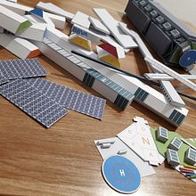 Proyecto Papercraft: Torre BBVA_Esc= 1:1000_por Patten Horse. Un progetto di Architettura, Papercraft, Design, Modellazione 3D, Artigianato e Disegno digitale di Jesús Salvador Cerón Hernandez - 08.03.2021