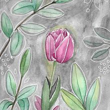 My project in Negative Watercolor Painting for Botanical Illustration course. Traditional illustration, Watercolor Painting, and Botanical Illustration project by Ade - 04.14.2021