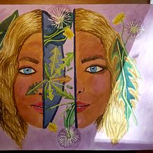 My project in Watercolor Portraits Inspired by Nature course. Un proyecto de Ilustración tradicional, Bellas Artes, Pintura a la acuarela e Ilustración botánica de Melanie Teegarden - 13.05.2021