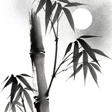 My project in Introduction to Sumi-e Painting course. Un proyecto de Ilustración tradicional, Bellas Artes y Pintura de Koshu (Akemi Lucas) - 13.05.2021