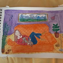 My project in Exploratory Sketchbook: Find Your Drawing Style course. Traditional illustration, Sketching, Creativit, Drawing, Watercolor Painting, Sketchbook, and Gouache Painting project by Naima Dell'Ava - 05.13.2021