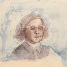 Mein Kursprojekt: Artistische Aquarellporträts. Fine Arts, Painting, Watercolor Painting, and Portrait Drawing project by franathekid - 05.13.2021