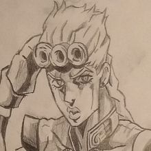 Giorno Giovanna de Jojo's Bizarre Adventure Ein Projekt aus dem Bereich Zeichnung, Bleistiftzeichnung und Manga von Julián Vicente Salas - 09.02.2019