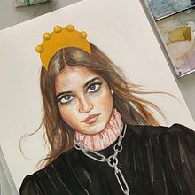 Mi Proyecto del curso: Retrato en acuarela a partir de una fotografía. Un progetto di Illustrazione tradizionale, Pittura ad acquerello e Disegno di ritratti di nikiro_studio - 11.05.2021
