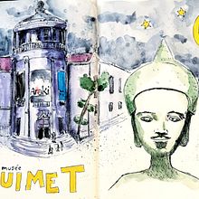 Mon projet du cours : Sketching artistique à l’aquarelle : osez exprimer vos idées. Traditional illustration, Sketching, Creativit, Drawing, Watercolor Painting, and Sketchbook project by leafricote - 05.14.2021