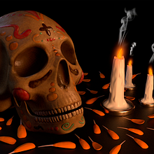 Dia de Muertos. Projekt z dziedziny 3D,  Manager art, st i czn użytkownika Mateo Alejandro Carmona Rdz - 14.05.2021