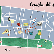 Mi Proyecto del curso: Creación de mapas ilustrados: refleja la esencia de la ciudad. Traditional illustration, Infographics, Drawing, Digital Illustration, Artistic Drawing, and Digital Painting project by whitejade - 05.12.2021