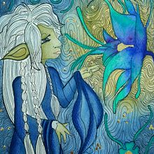 Deet | The Dark Crystal. Ilustração tradicional, Pintura em aquarela, Desenho artístico e Ilustração com tinta projeto de Silvia Villanueva Olivo - 09.05.2021